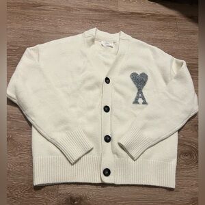 Ami Paris Alpaca oversized knit sweater cardigan size S